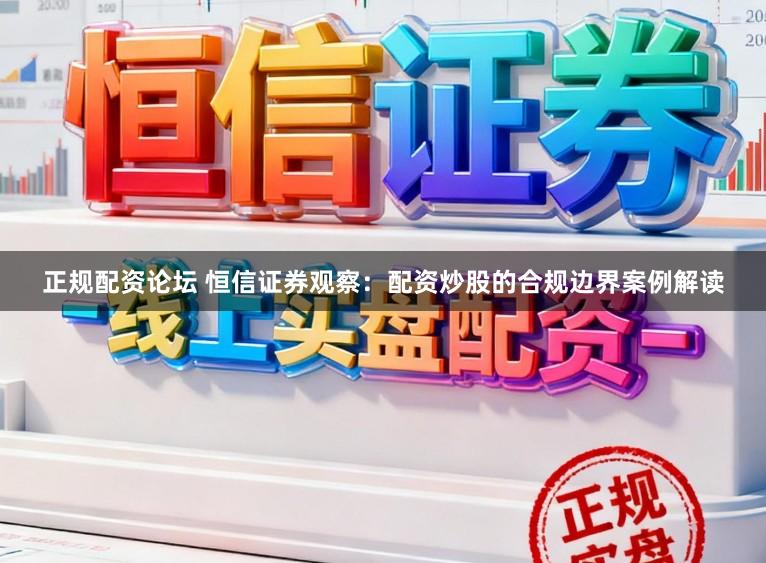 正规配资论坛 恒信证券观察：配资炒股的合规边界案例解读