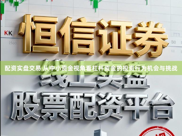 配资实盘交易 从中小资金视角看杠杆资金的投资行为机会与挑战